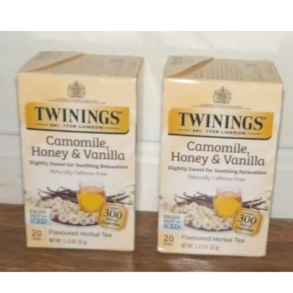 Twinings Two Packs Of 20 Camomile Honey & Vanilla Herbal Tea